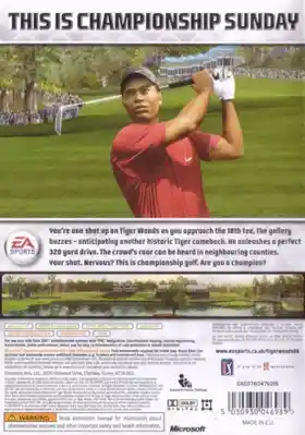 Tiger Woods PGA Tour 06 (USA) box cover back